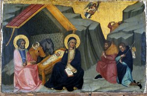 The Adoration of the Shepherds, c.1400 (tempera på trä)
